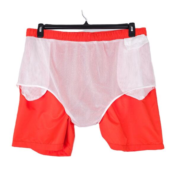 Calvin Klein Men's Volley Logo 7" Mesh Lined Swim Trunks Orange XXL NWT - Picture 9 of 9